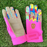 (Pink) Cracked Batting Gloves