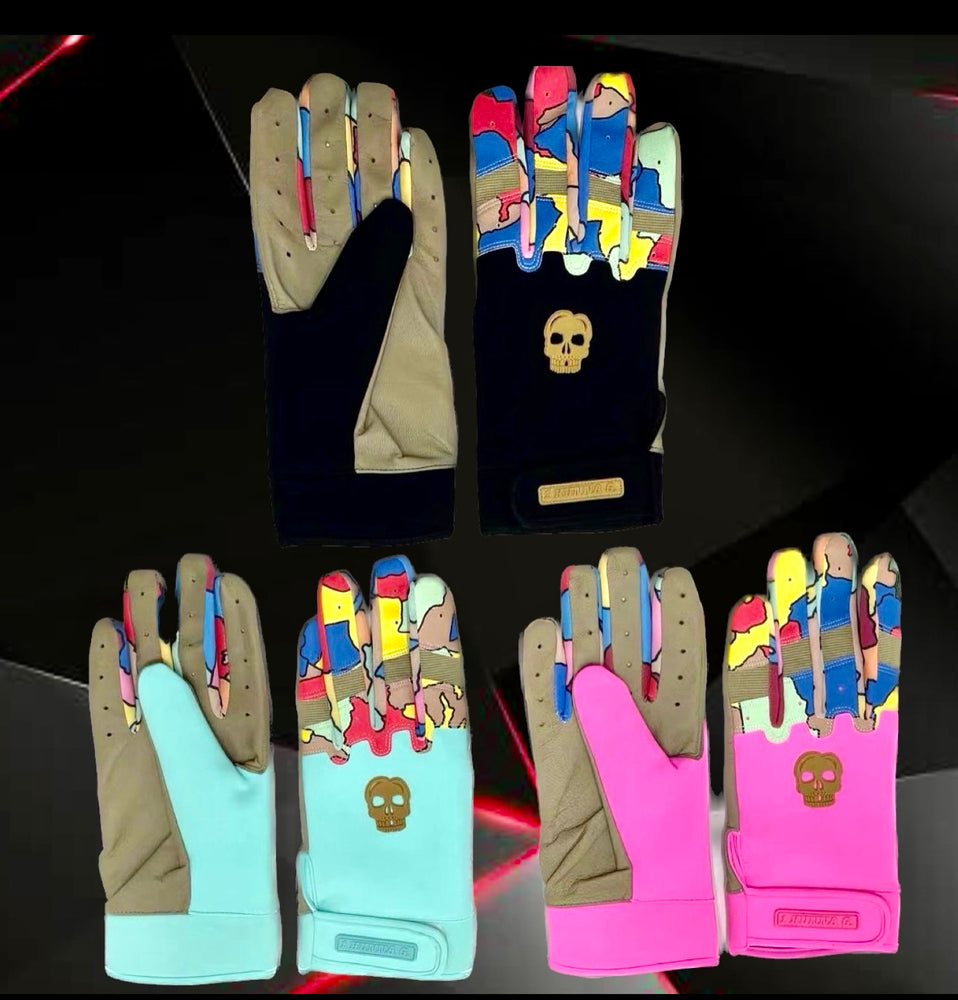 Bundle package (all colors) Cracked Batting Gloves