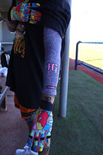 Cracked HG Arm Sleeve (grey x pink)