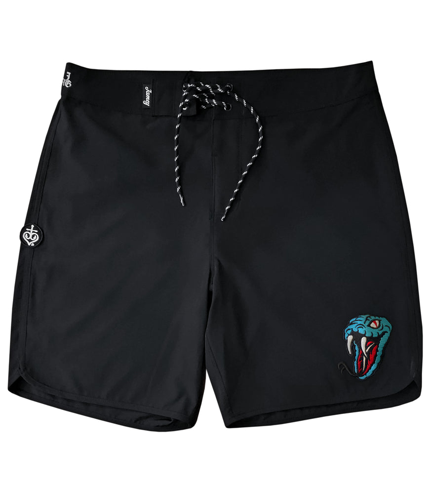 Snake Black Boardshorts