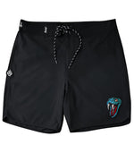 Snake Black Boardshorts