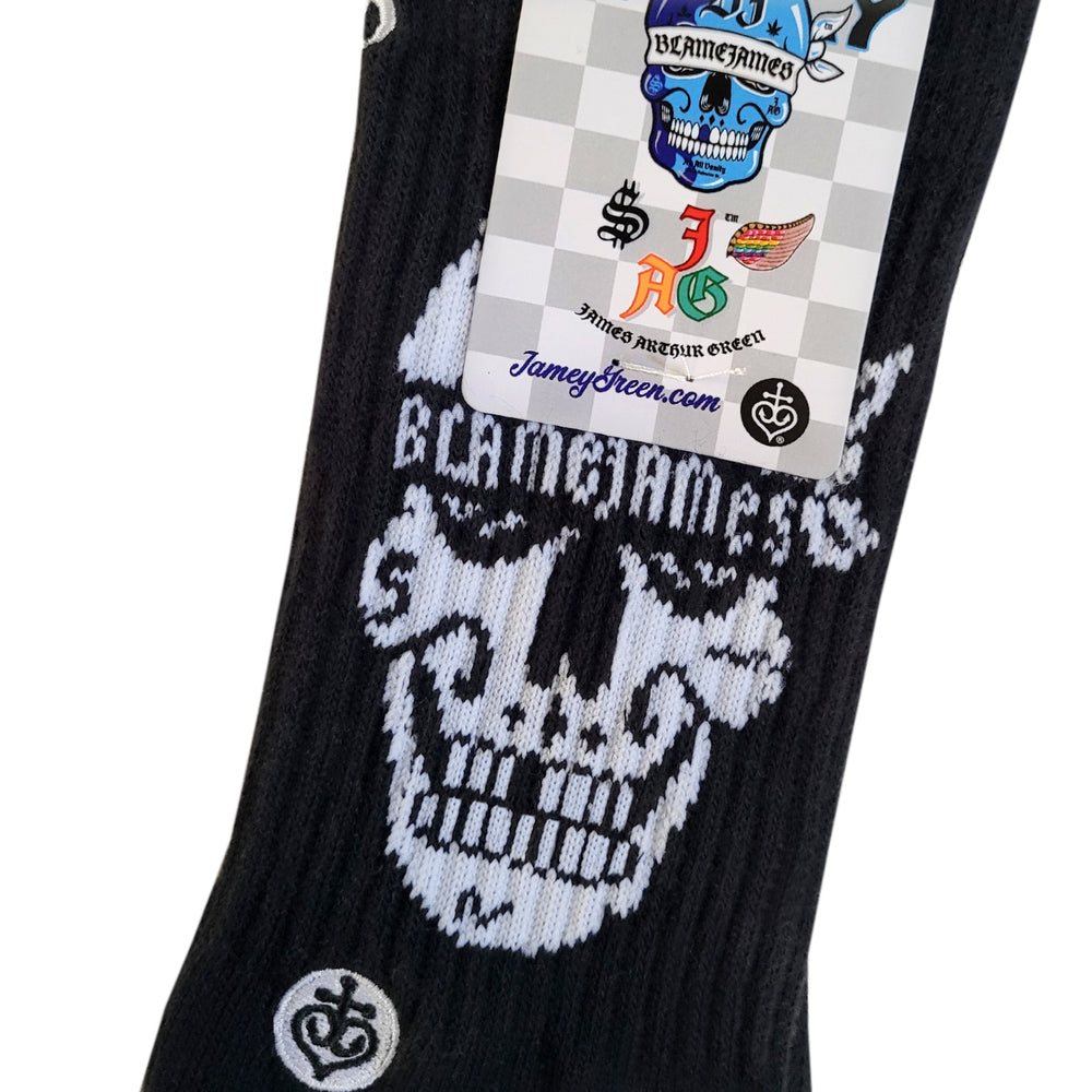 Blame James Skull Socks