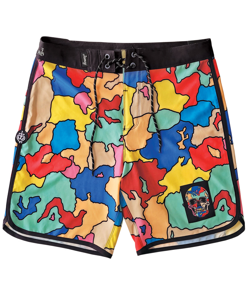 Crack Skull Boardshorts Style 1