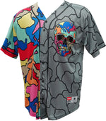 Color Crack & Grey Skull Jersey