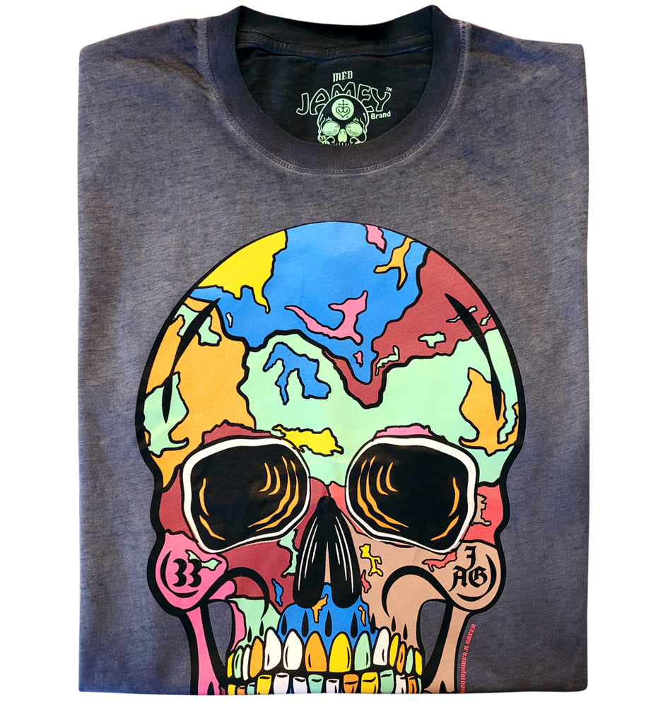 Cracked Skull Burnout T-shirt