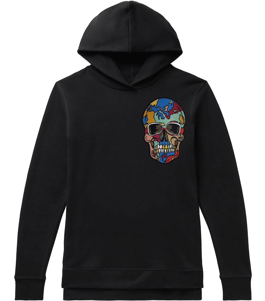 Crack Skull Designer Hoodie With Patch