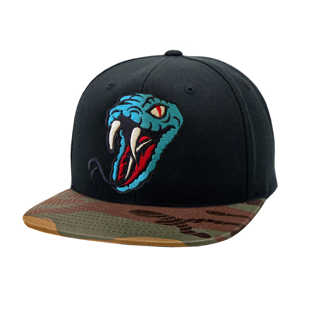 Snake Black & Camo Snapback