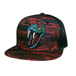 Snake Red & Camo Snapback