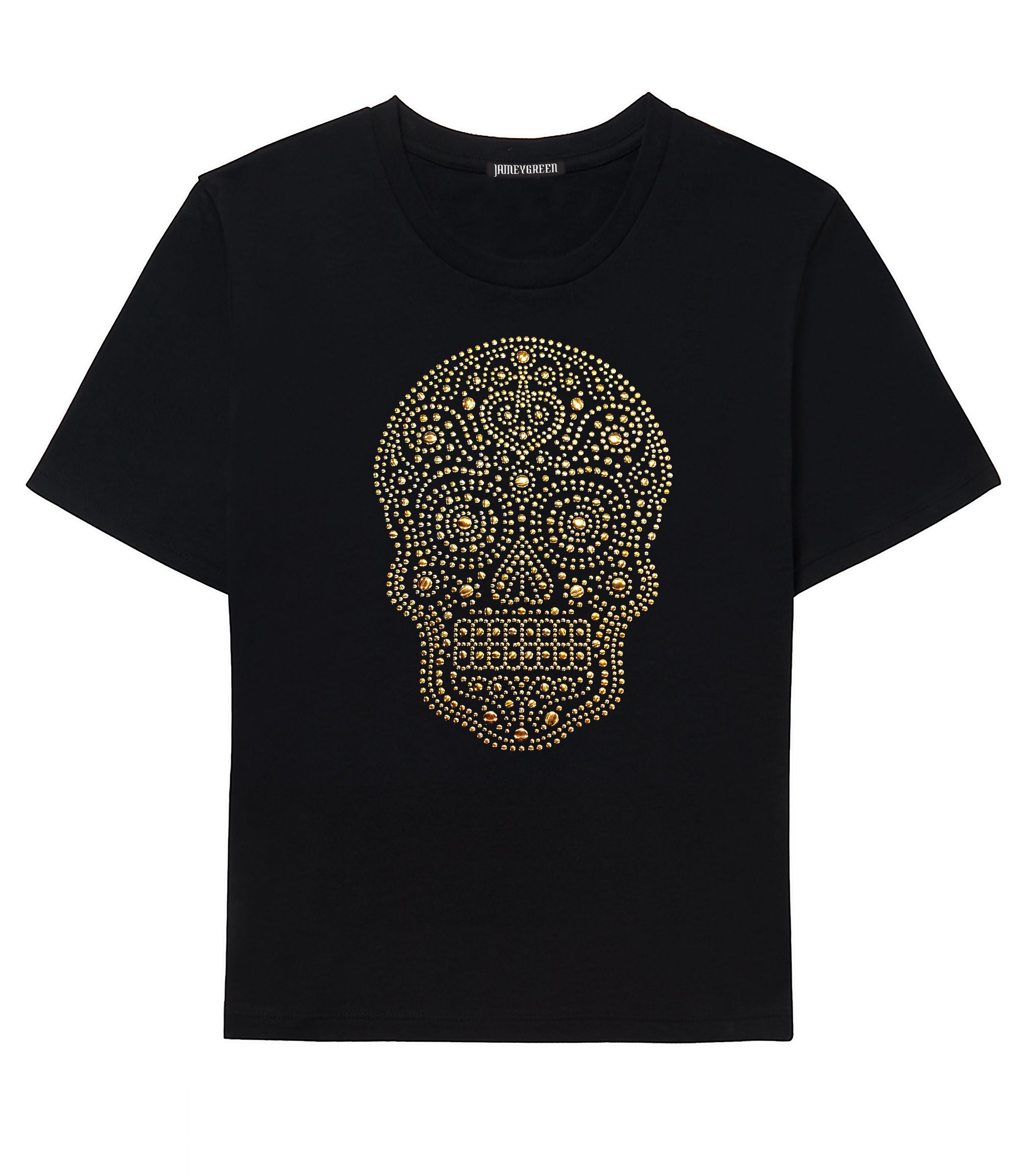 Skull Gold Studded T-shirt - women