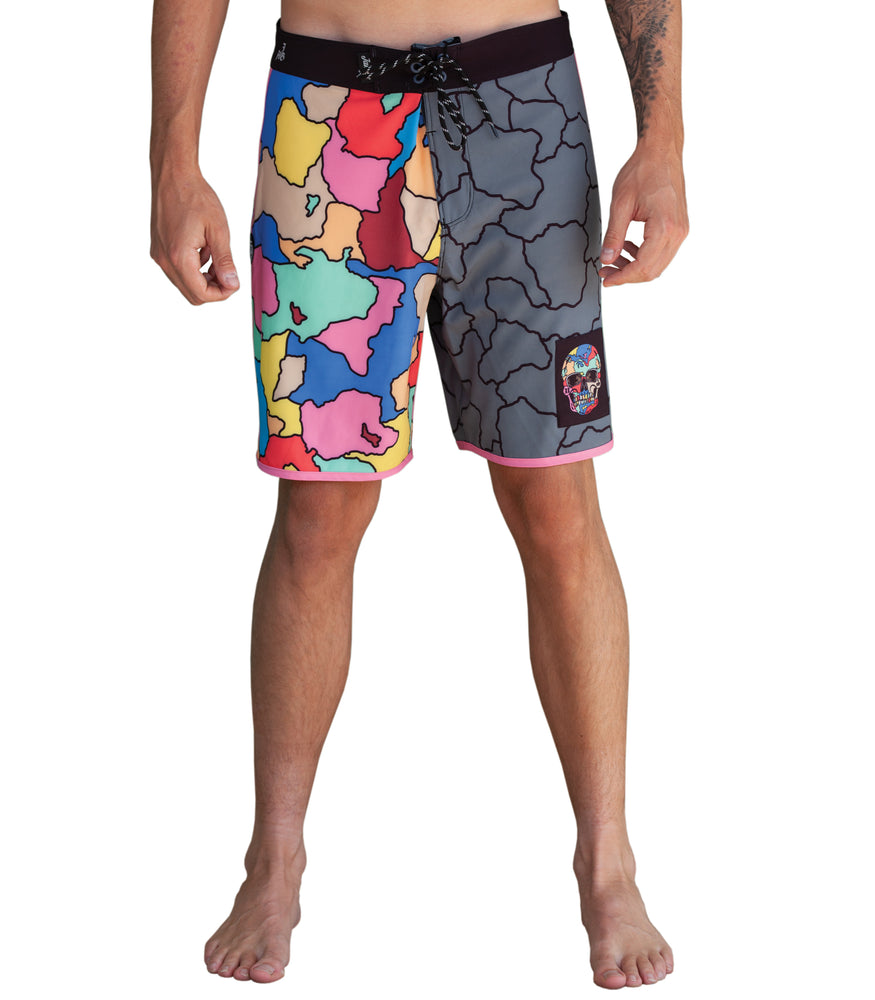 Crack Skull Boardshorts Style 2